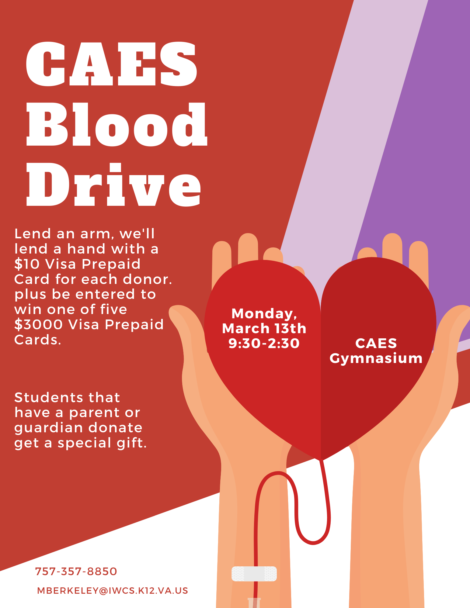 blood drive flyer
